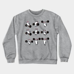 Olympic Lifting Siamese Cat Crewneck Sweatshirt